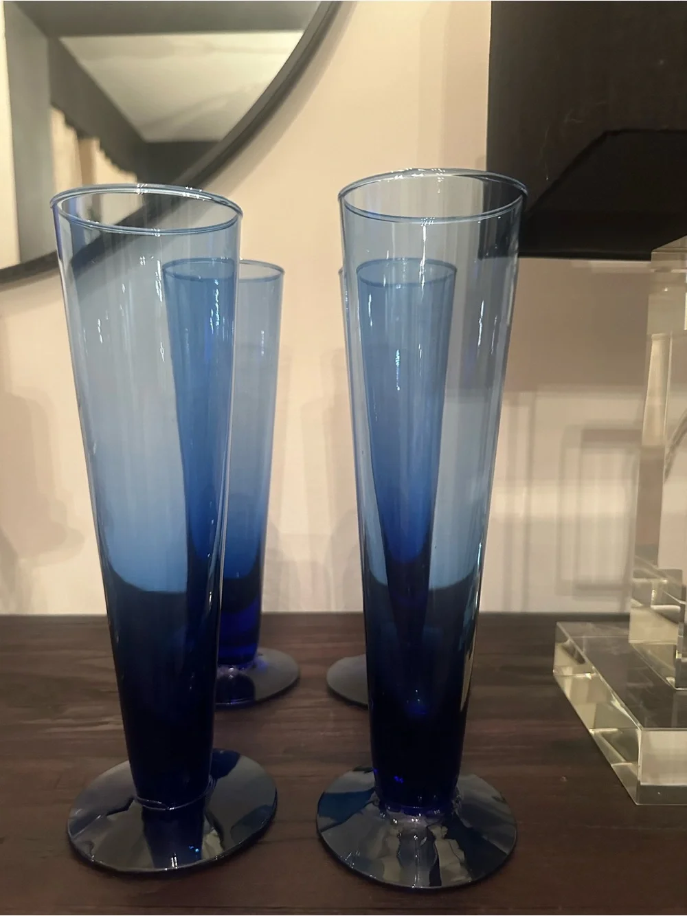 Cobalt Blue Flutes